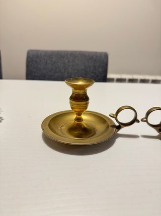 Candelabros de latón vintage (2 unidades)