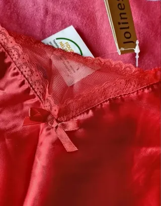 Camisón rojo satén