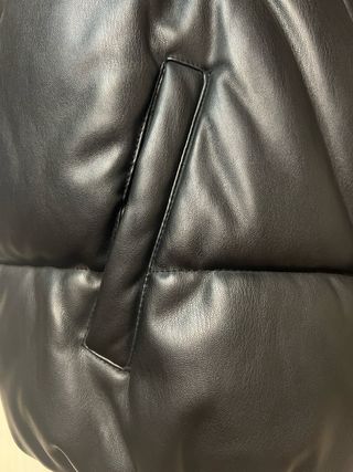 Chaleco polipiel negro talla 2XL