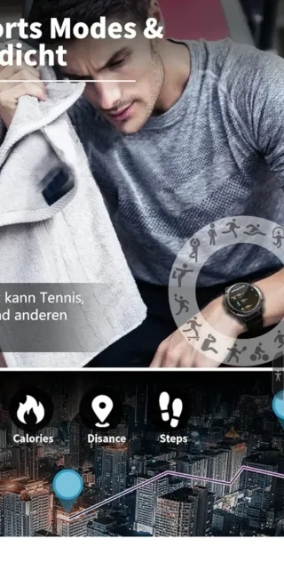 Smartwatch Pasonomi Negro/Plateado