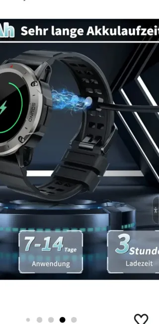 Smartwatch Pasonomi Negro/Plateado