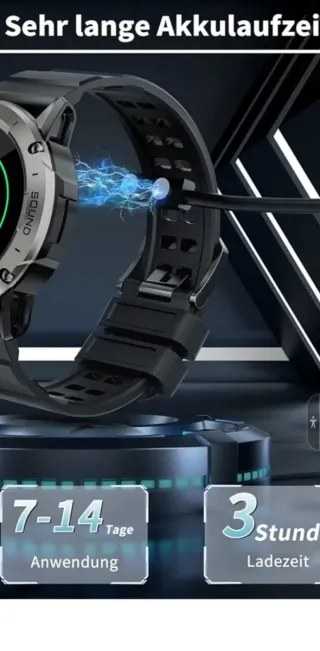 Smartwatch Pasonomi Negro/Plateado