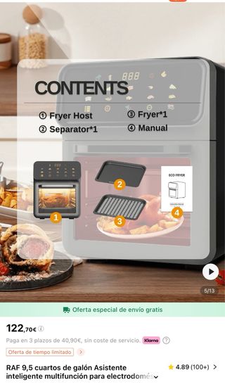 Freidora de aire / Horno multifunción