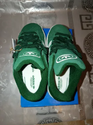 Adidas originales Campus Talla 35 Verde/Blanco