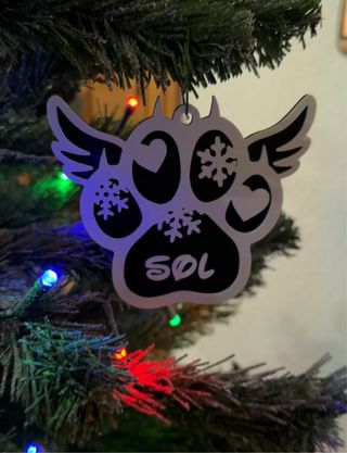 Adorno árbol Navidad pata de animal