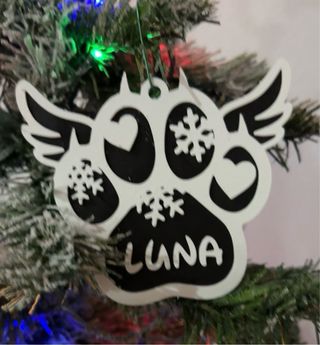 Adorno árbol Navidad pata de animal