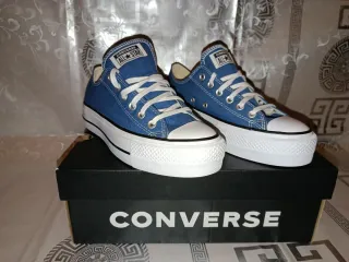 Converse all star originales plataforma azul #38