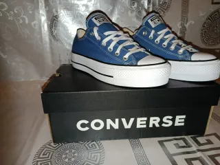 Converse all star originales plataforma azul #38