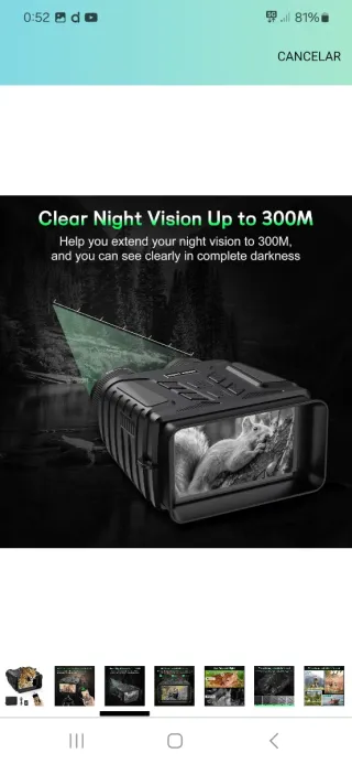 Binoculares Visión Nocturna Digital nuevo precinta