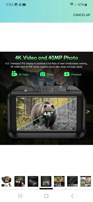 Binoculares Visión Nocturna Digital nuevo precinta