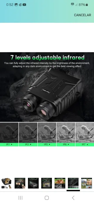 Binoculares Visión Nocturna Digital nuevo precinta