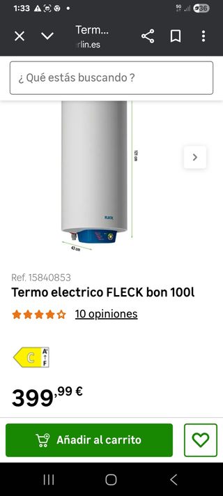 Termo eléctrico Fleck