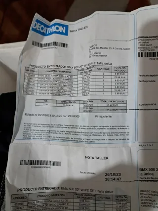 Bicicleta Monty BMX 500 20" Pulg.WIPE DFT Naranja