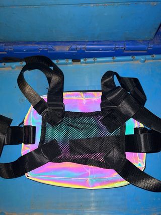 Bolso Pecho Oficial Reflectante Multicolor