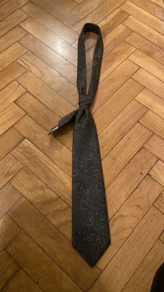 Corbata Cortefiel Verde y Gris