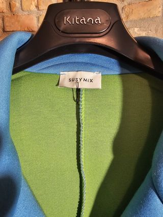 Cappottino SUSY MIX Doppiopetto Azzurro Tg. S