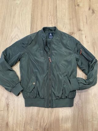 Chaqueta bomber verde chica