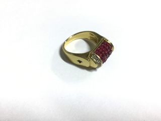 anillo oro 18k con piedra