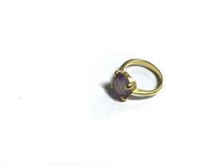 anillo oro 18k con piedra