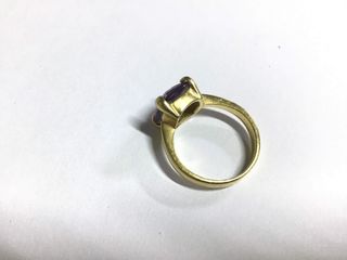 anillo oro 18k con piedra