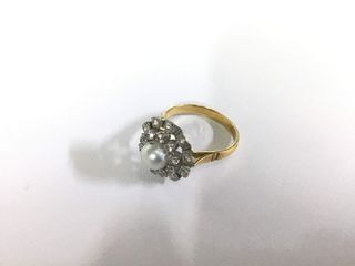 anillo oro 18k con piedra