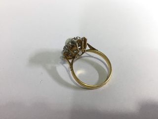 anillo oro 18k con piedra
