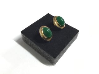 pendientes oro 18k con piedra