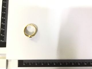 anillo oro 18k con piedra