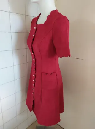 Vestido Antelina Granate Talla S