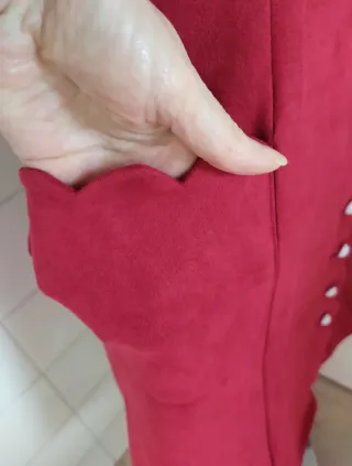 Vestido Antelina Granate Talla S