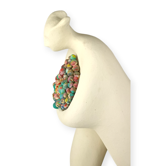 Figura cartón fallero firmada “Wences” — “Hombre del Campo”