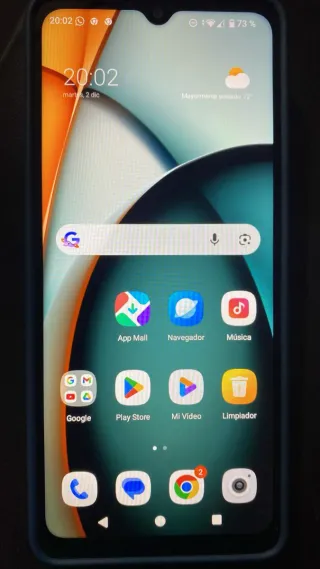 Teléfono móvil negro