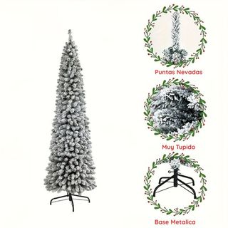 Árbol de Navidad Slim 180cm Muy Poblado