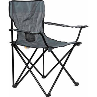 Set de 4 Sillas Para Camping Gris Plegables