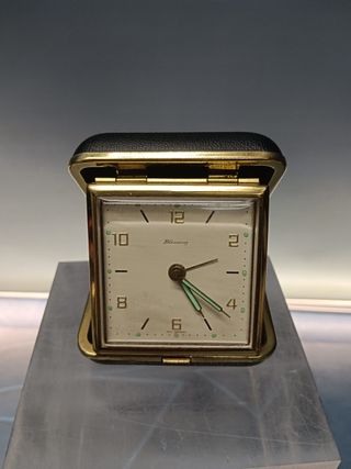 RELOJ despertador, de mesilla o de viaje BLESSING 2 JEWELS. WEST GERMANY. 1960
