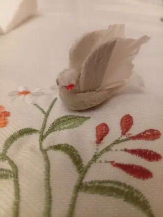 Figura Belén Paloma Blanca