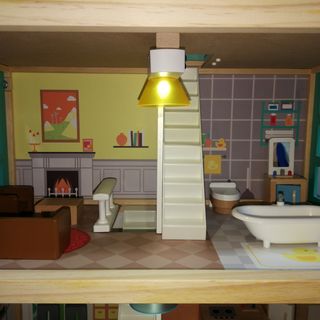 Casita de Madera Mansión de Muñecas