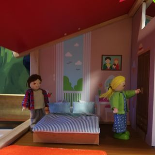 Casita de Madera Mansión de Muñecas