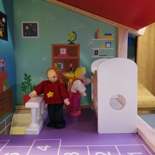 Casita de Madera Mansión de Muñecas