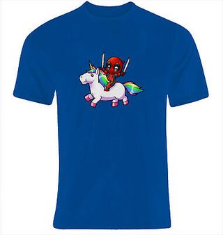 CAMISETA nueva DEADPOOL UNICORNIO -TALLA S M L XL XXL XXXL SIZE y niñ@s
