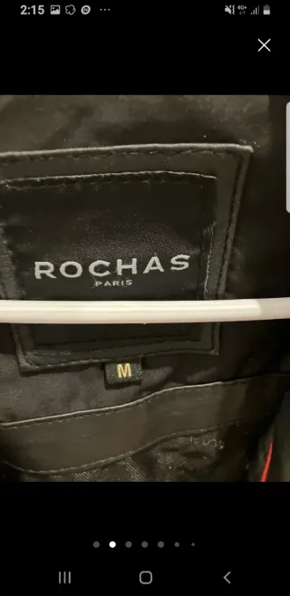 Cazadora de cuero rochas negra