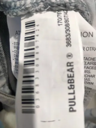 Calça jeans cinza larga