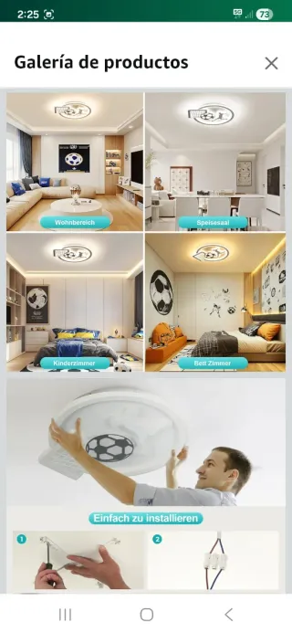 Plafón infantil regulable fútbol nuevo precintado