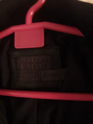 Cazadora de cuero auténtico negra