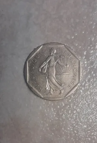 Moneda Antigua Francesa 2 Francos 1982