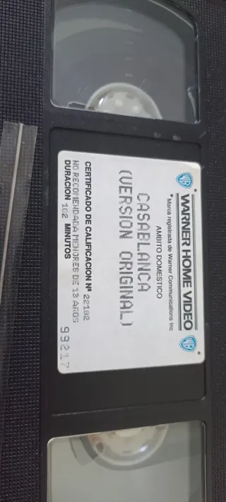 Casablanca VHS CINTA CINE