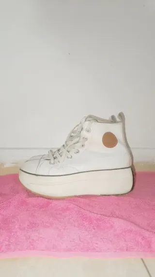 Bambas blancas plataforma