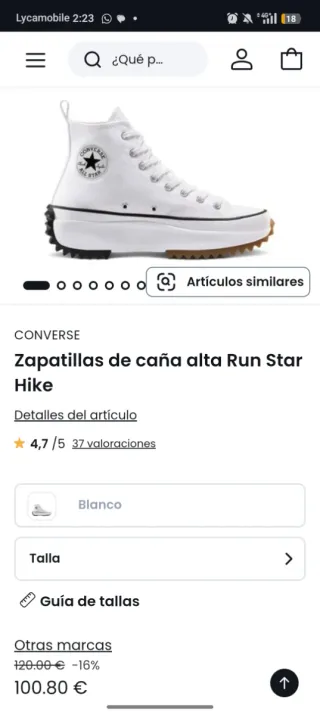 Bambas blancas plataforma