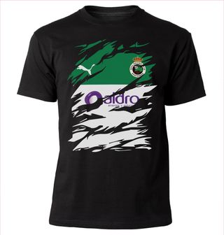 Camiseta, equipos de Futbol, diseño rasgado