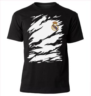 Camiseta, equipos de Futbol, diseño rasgado
